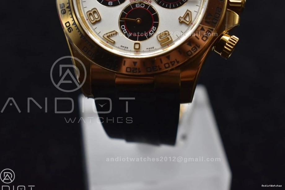 V Strap Daytona On Dial SS 1:1 Case Rubber 419 Clean Best SA4130 Gold 904L Black Edition Stylish 116519 0803